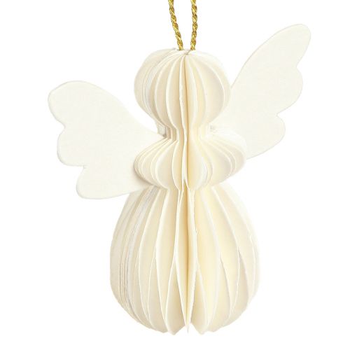 Floristik24 Angel Pendant Honeycomb Paper Decoration Christmas White 6cm 6 Pcs