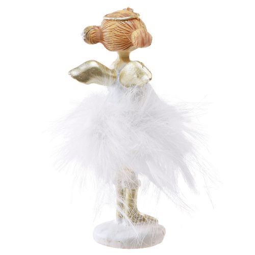 Floristik24 Angel Decoration Christmas Figures in White Gold H10.5cm 2pcs