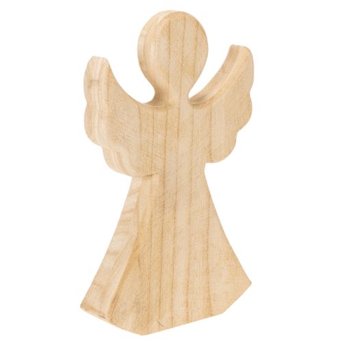 Wooden angel decorative figure made of light natural wood, Christmas decoration, 30cm buy online | Floristik24.ie