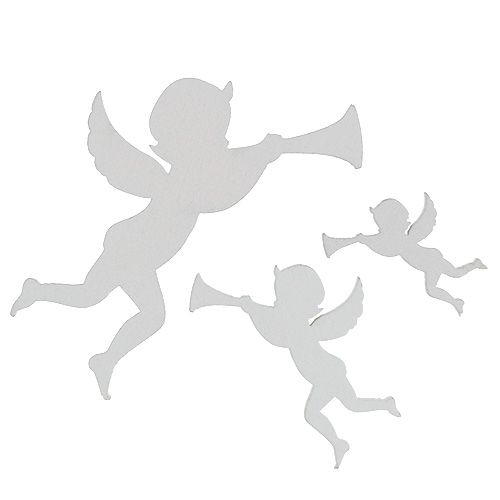 Floristik24 Angel mix white 3.5cm - 8.5cm 54pcs