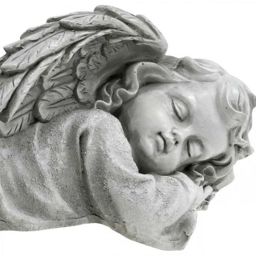 Floristik24 Angel for the grave figure lying head right 30×13×13cm