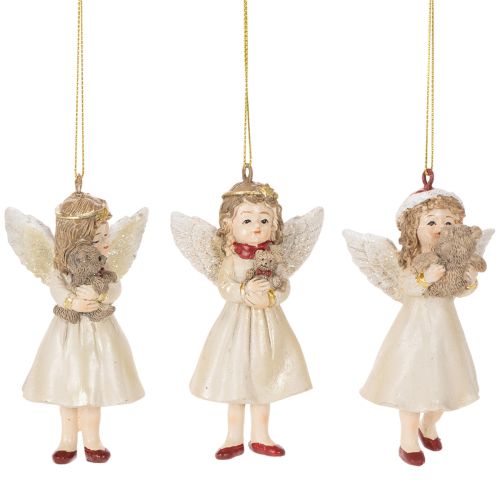 Decorative Angel Tree Ornaments, Vintage Look, for Christmas, 10cm, 3 Pieces buy online | Floristik24.ie