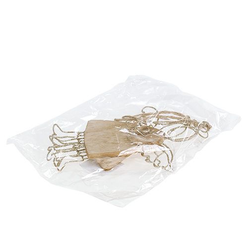 Floristik24 Angel to hang silver 16cm - 18cm 3pcs