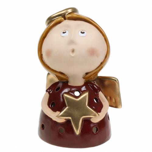 Floristik24 Lantern angel ceramic with star H17cm