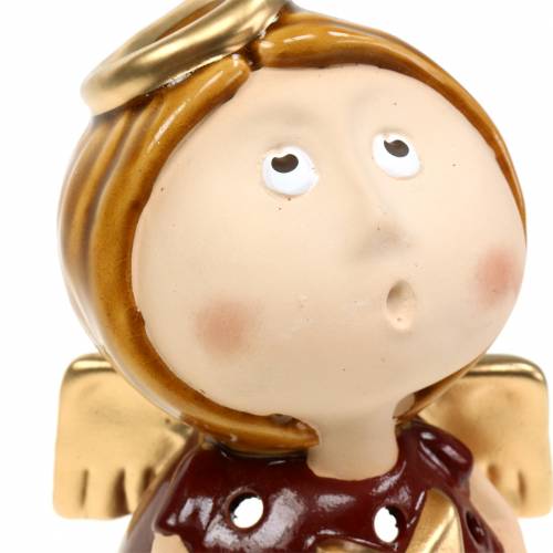 Floristik24 Lantern angel ceramic with star H17cm