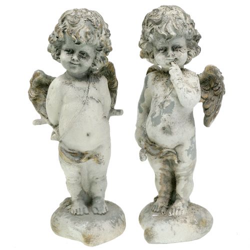 Floristik24 Decorative angel Cupid with heart 25cm 2pcs