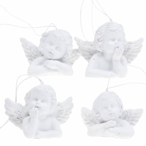 Floristik24 Christmas tree decorations angel white 5cm 4pcs