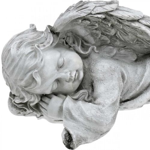 Floristik24 Angel for the grave figure lying head left 30×13×13cm