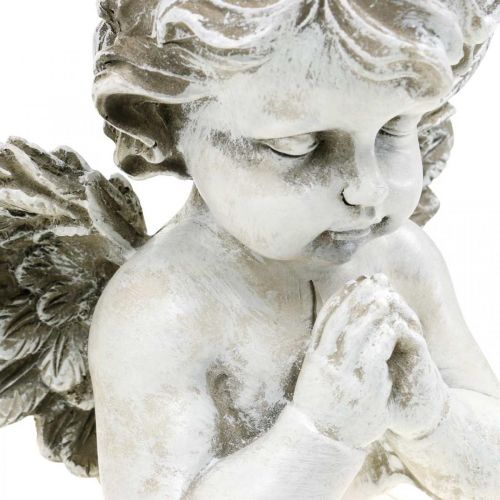 Praying angel, funeral floristry, bust of angel figure, grave decoration H19cm W19.5cm