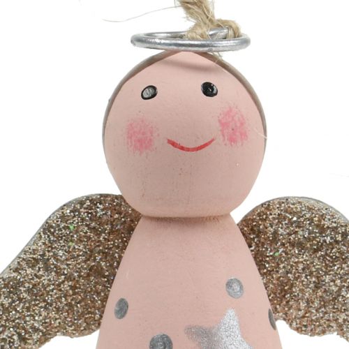 Product Angel for hanging pink 6 cm 6 pieces