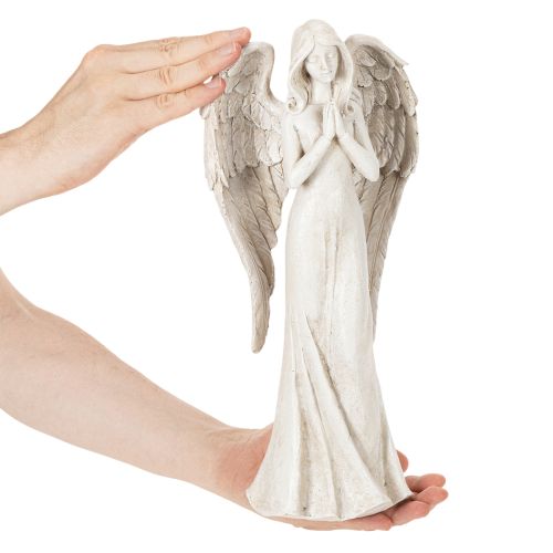 Angel figurine standing and praying, decoration, 36cm | Floristik24.ie