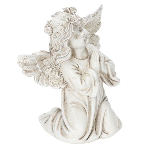 Angel figurine praying, grave decoration, seated, 13cm, 2 pieces buy online | Floristik24.ie