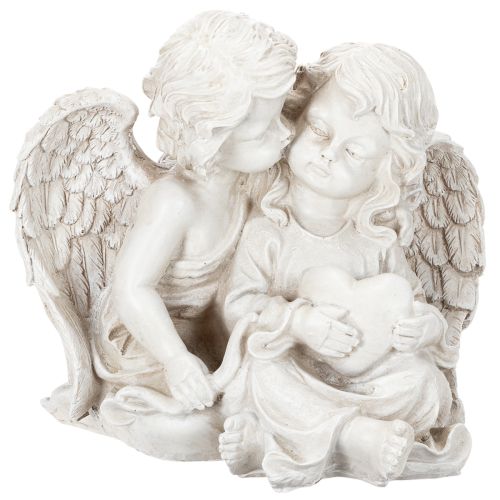 Angel Decoration Children's Angel Couple with Heart Sculpture 24cm buy online | Floristik24.ie
