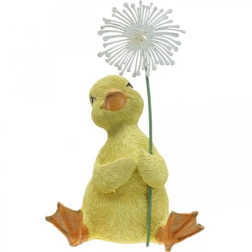 Floristik24 Spring decoration, ducklings with dandelion, decorative figure H13.5cm