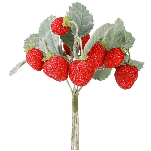 Product Artificial Strawberries, Set of 6 - A Long-Lasting Decorative Item, 23cm