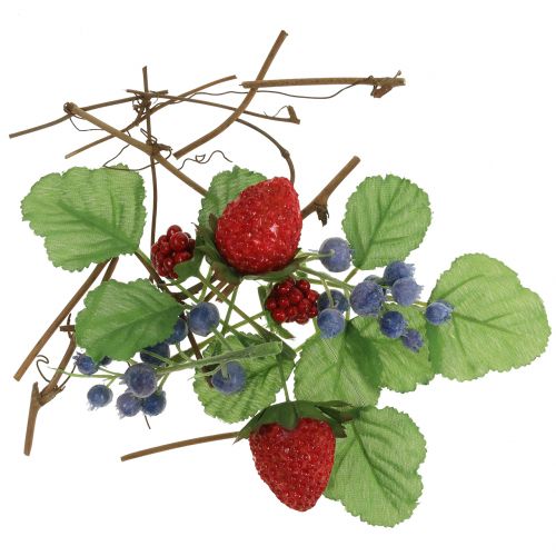 Craft set berries, decorative branches and leaves