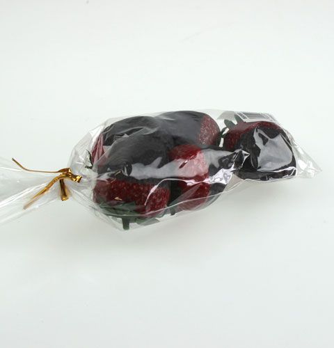 Floristik24 Decorative strawberries with chocolate 4.5cm 5pcs