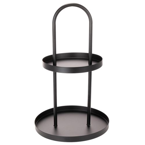 Metal double-tiered round decorative tray 58cm | Floristik24.ie