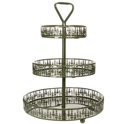 Metal tiered serving stand,