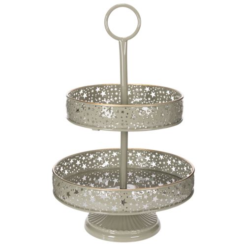 Decorative tiered serving tray
