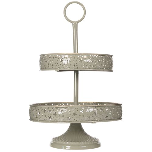 Decorative tiered serving tray
