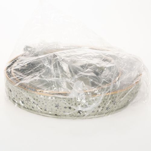 Decorative tiered serving tray