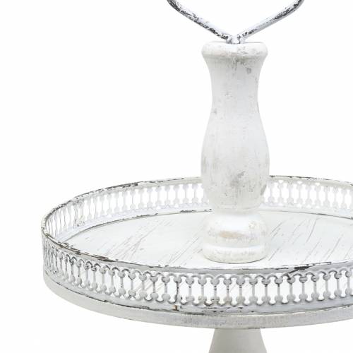Product Cake Stand White Antique H48cm