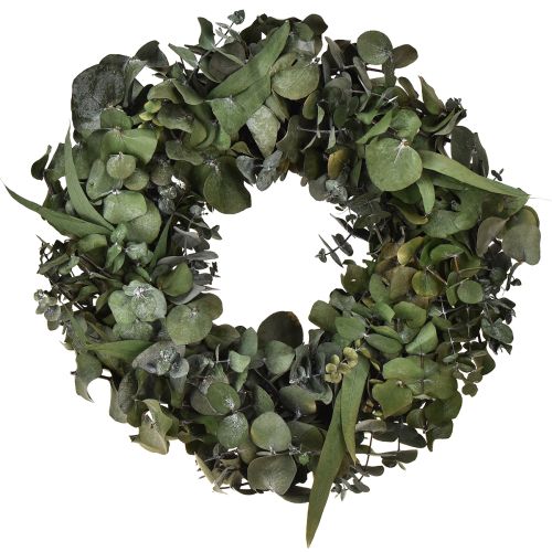 Eucalyptus natural wreath Ø35cm preserved scented decoration