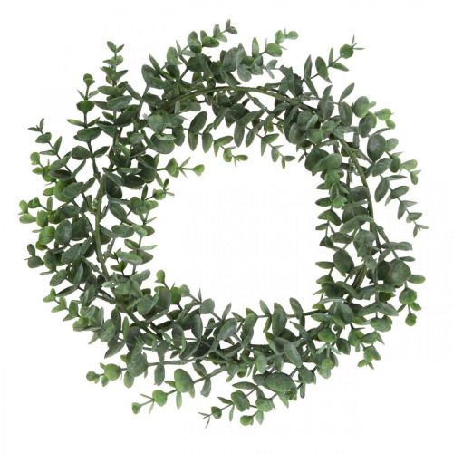 Floristik24 Decorative wreath eucalyptus green Artificial eucalyptus wreath Ø32cm
