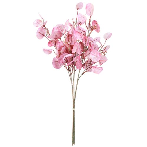 Product Eucalyptus branch Glitter Eucalyptus artificial pink 65cm 3pcs