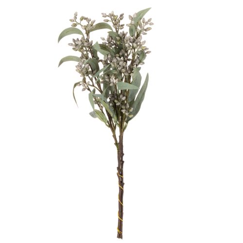Artificial eucalyptus branch decoration, branch arrangement, 3 pieces | Floristik24.ie