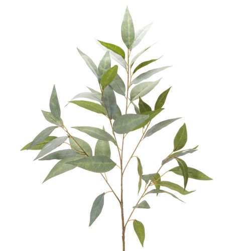 Artificial eucalyptus branch, natural green, decoration, 100cm