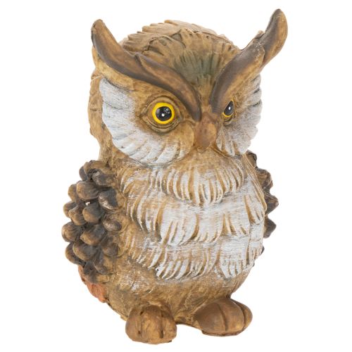 Owl figurine, small sitting owl, decoration, 11cm