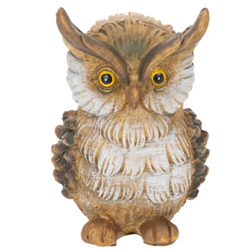 Owl figurine, small sitting owl, decoration, 11cm | Floristik24.ie