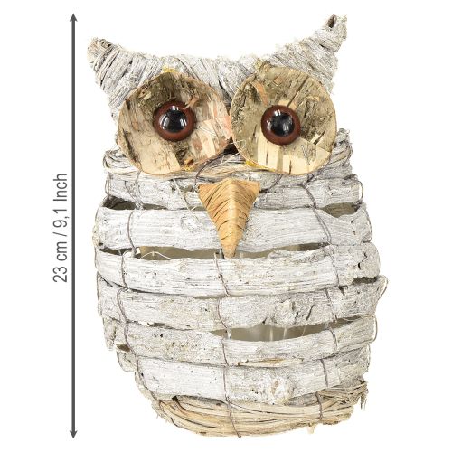 Product Owl for planting white 23cm