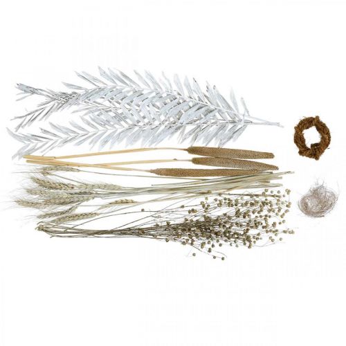 Floristik24 Dried Flowers DIY Box Exotic Dry Bouquet White, Natural H55cm