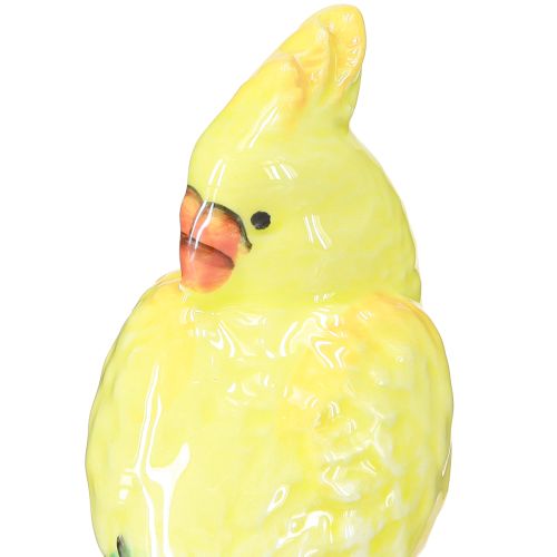 Product Exotic candle holder ceramic birds hand-painted H14.5cm 2 pcs