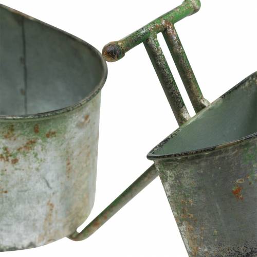 Product Flower pot bicycle zinc gray, green 40 × 14 × 21cm