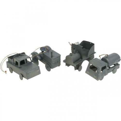Product Vehicles metal to hang sorted 9-10cm 4pcs