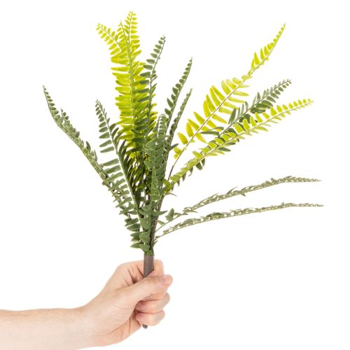 Artificial fern branch, artificial green plant for decoration, 45cm | Floristik24.ie