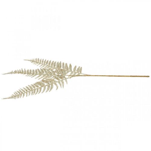Floristik24 Deco fern artificial plant gold, glitter Christmas decoration 74cm