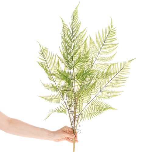 Artificial fern branch, decorative green plant for flower arrangements, 80cm | Floristik24.ie