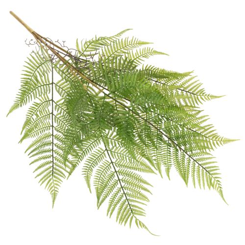 Artificial fern branch, decorative green plant for flower arrangements, 80cm | Floristik24.ie