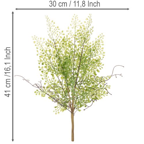Artificial green Ruscus branch for floral decoration, 41cm | Floristik24.ie