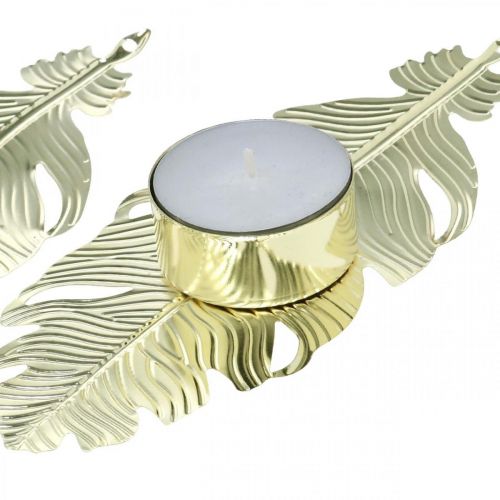 Floristik24 Candlestick on spring, metal decoration, candle holder, Advent decoration golden Ø2.2cm L13cm 4pcs