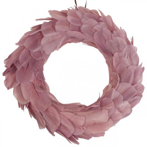 Floristik24 Spring wreath old pink wreath for hanging door wreath Ø20cm 3pcs