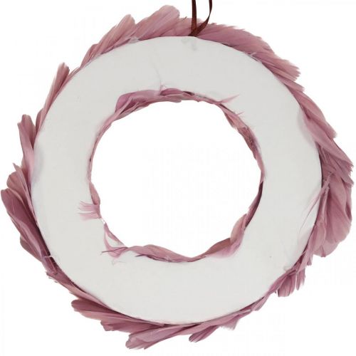 Floristik24 Spring wreath old pink wreath for hanging door wreath Ø20cm 3pcs