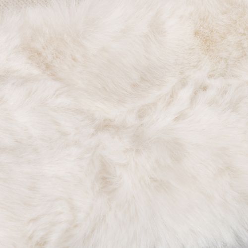 White fluffy decorative ribbon, faux fur roll, 10x140cm, 3 pieces | Floristik24.ie