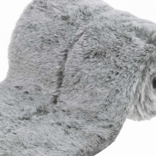 Product Table runner faux fur grey, decorative fur for table 15×200cm
