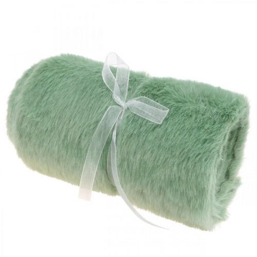 Product Table runner faux fur green Table runner faux fur green 15×200cm